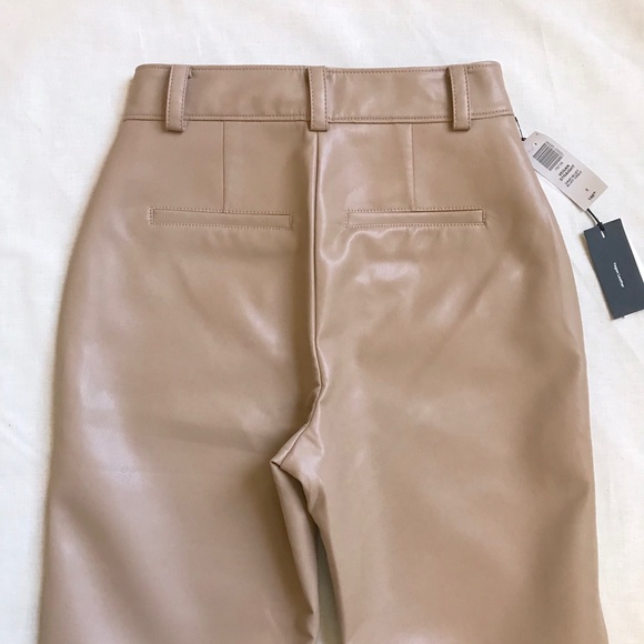 SOLD Aritzia Babaton Vegan Leather Straight Pant - Picture 4 of 7